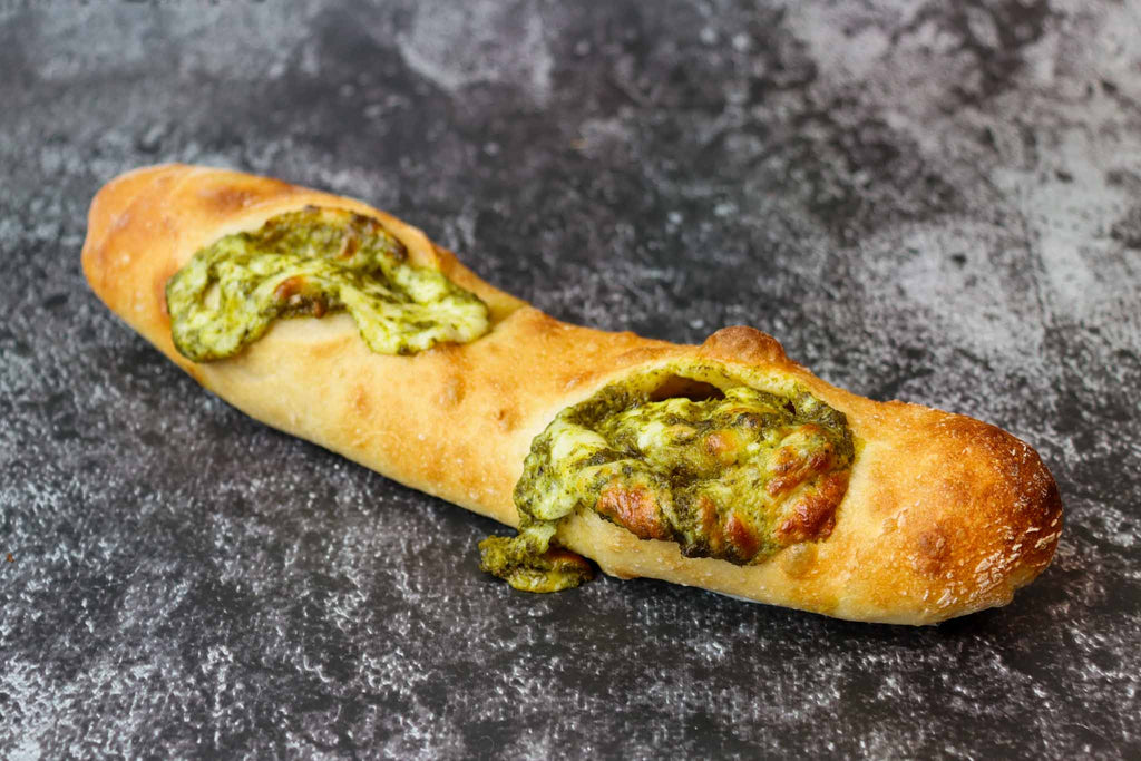 grignette apéro au pesto vert et fromage mozzarella