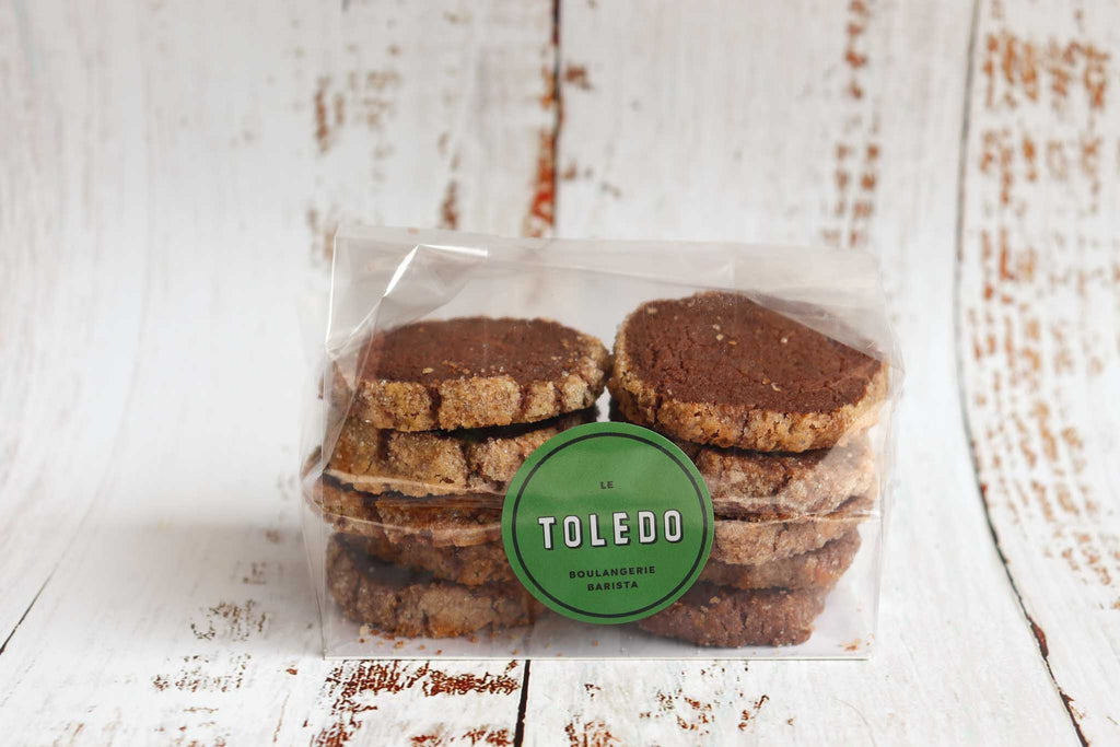 Sachet de sablés diamants chocolat