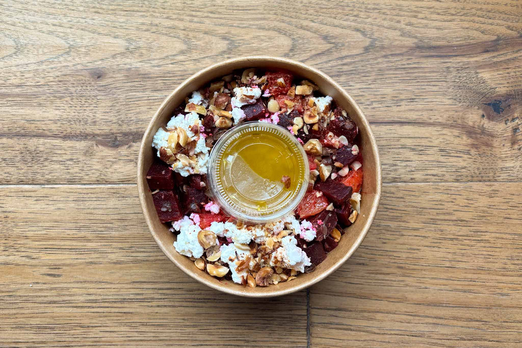 Salade de betteraves, orange et  chèvre